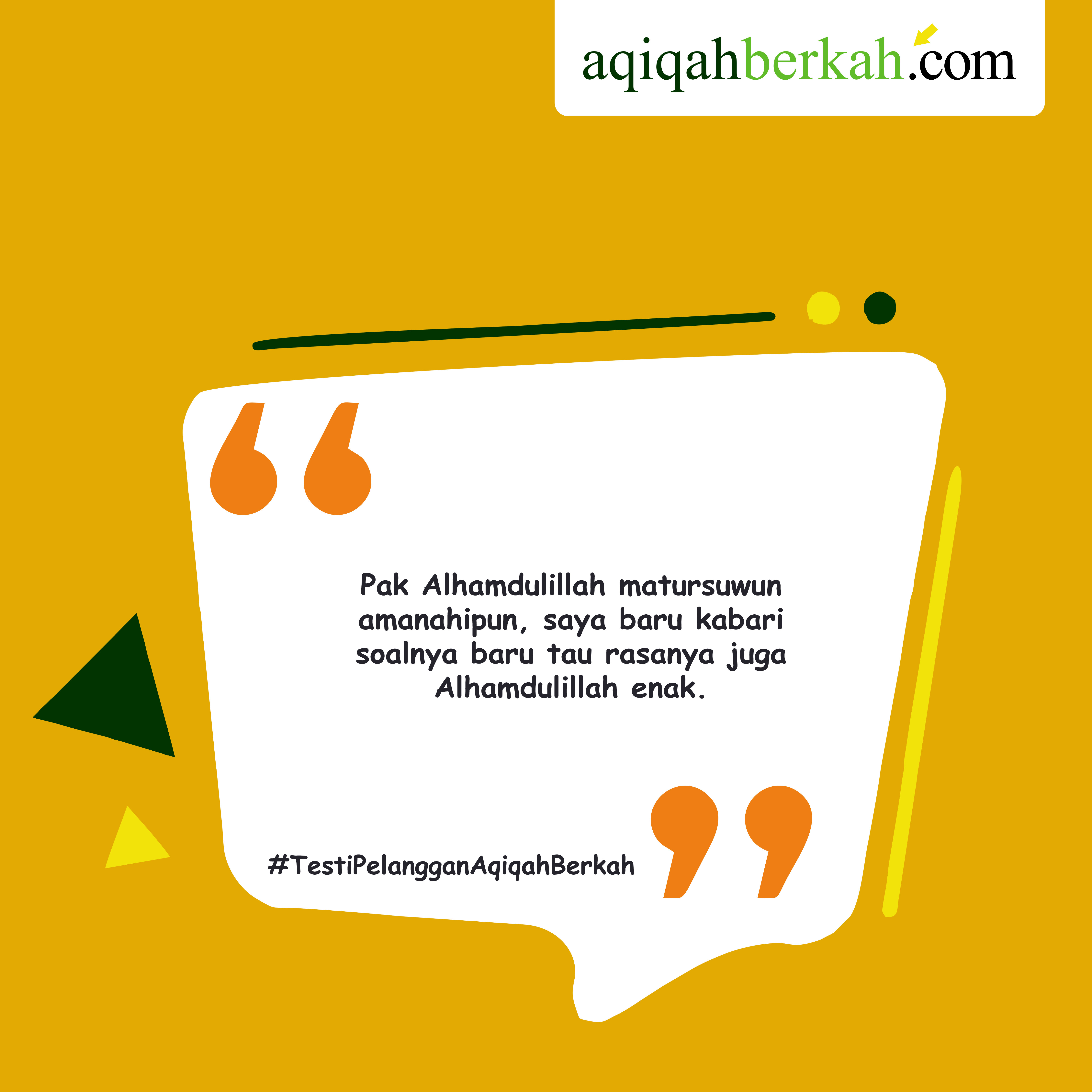 Testimoni Aqiqah Berkah Jombang